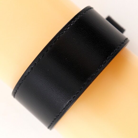 HERMES Bracelet black Box carf/Plated Gold 9.0g unisex - Picture 3 of 8